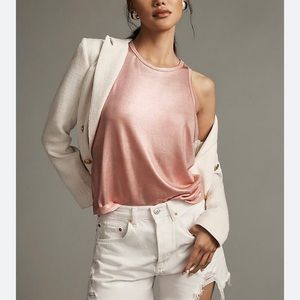 Anthropologie Porridge Pink Shine Tank